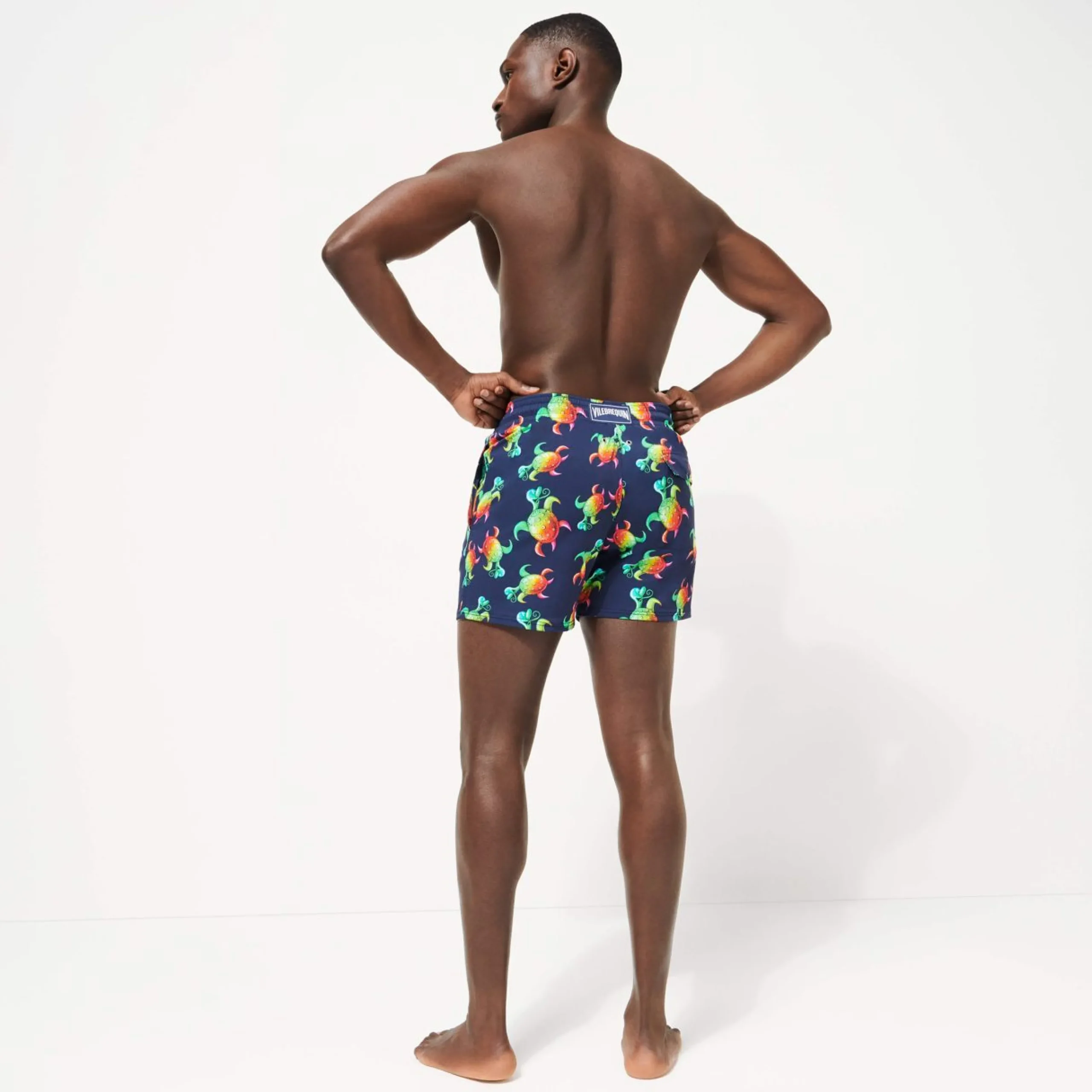 Homme Vilebrequin Le Stretch^Maillot De Bain Homme Stretch Tortues Rainbow Multicolor - X Kenny Scharf
