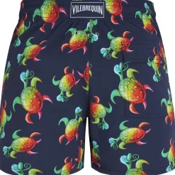 Homme Vilebrequin Le Stretch^Maillot De Bain Homme Stretch Tortues Rainbow Multicolor - X Kenny Scharf