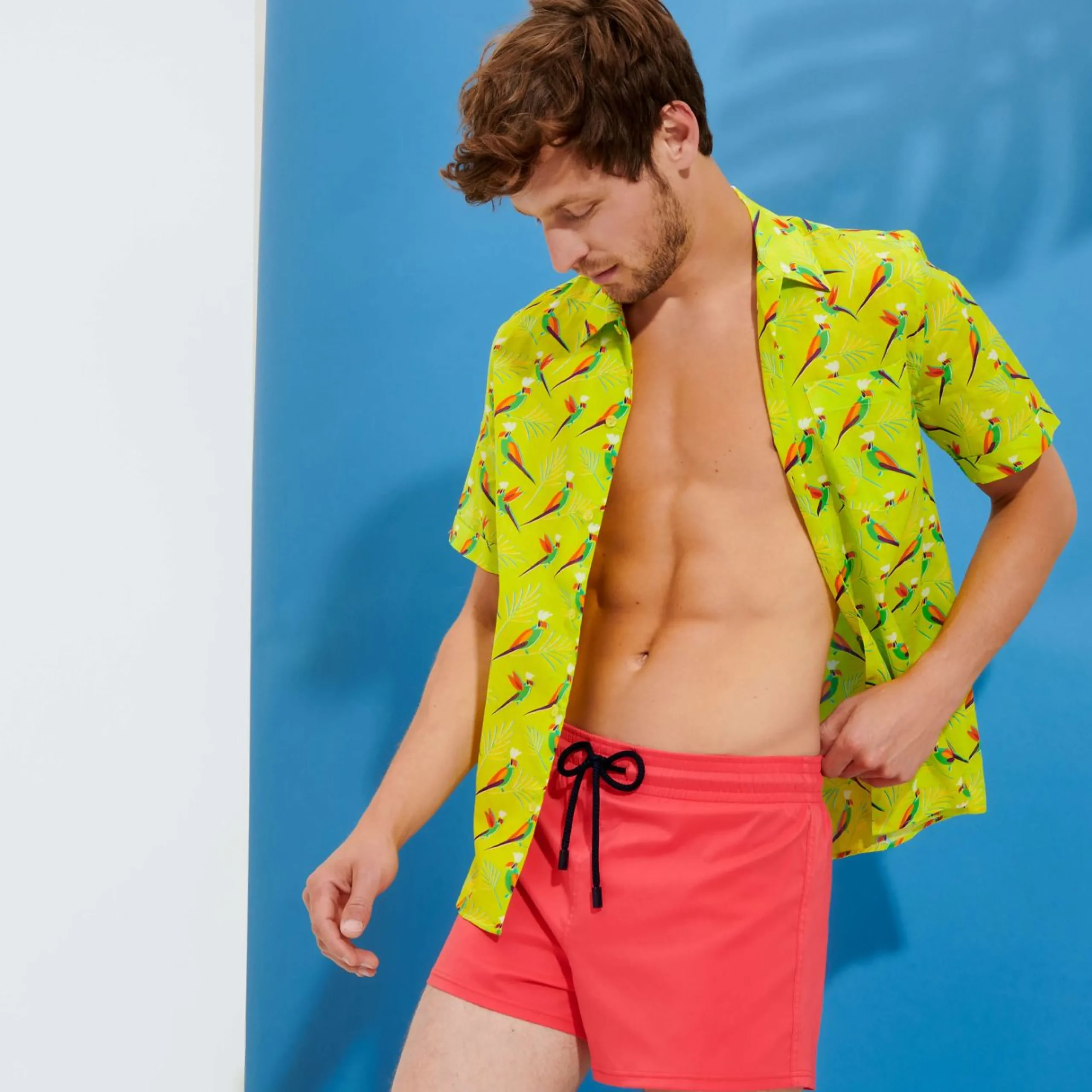 Homme Vilebrequin Le Court^Maillot De Bain Homme Stretch Court Uni