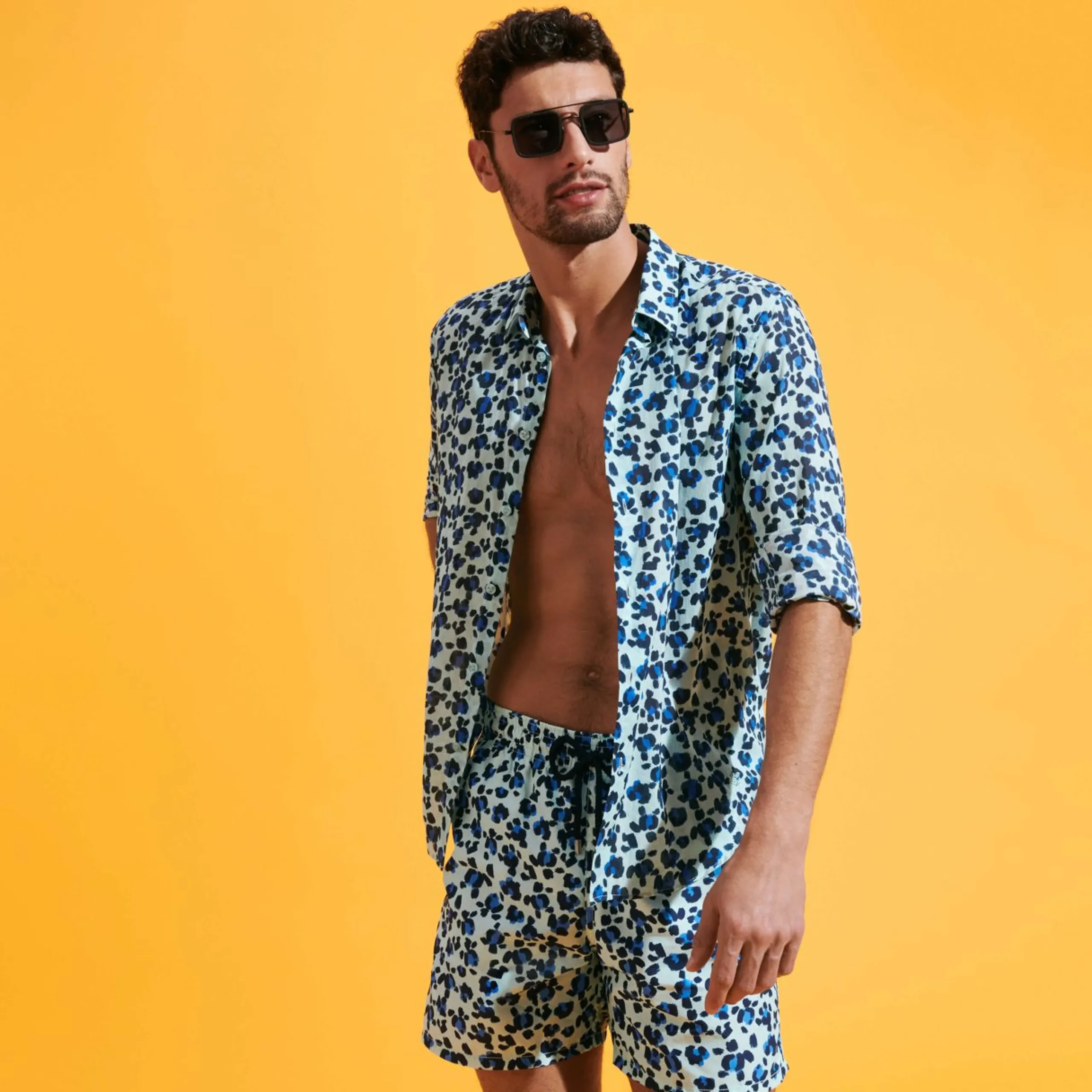 Homme Vilebrequin L'Iconique Moorea^Maillot De Bain Homme Turtles Leopard