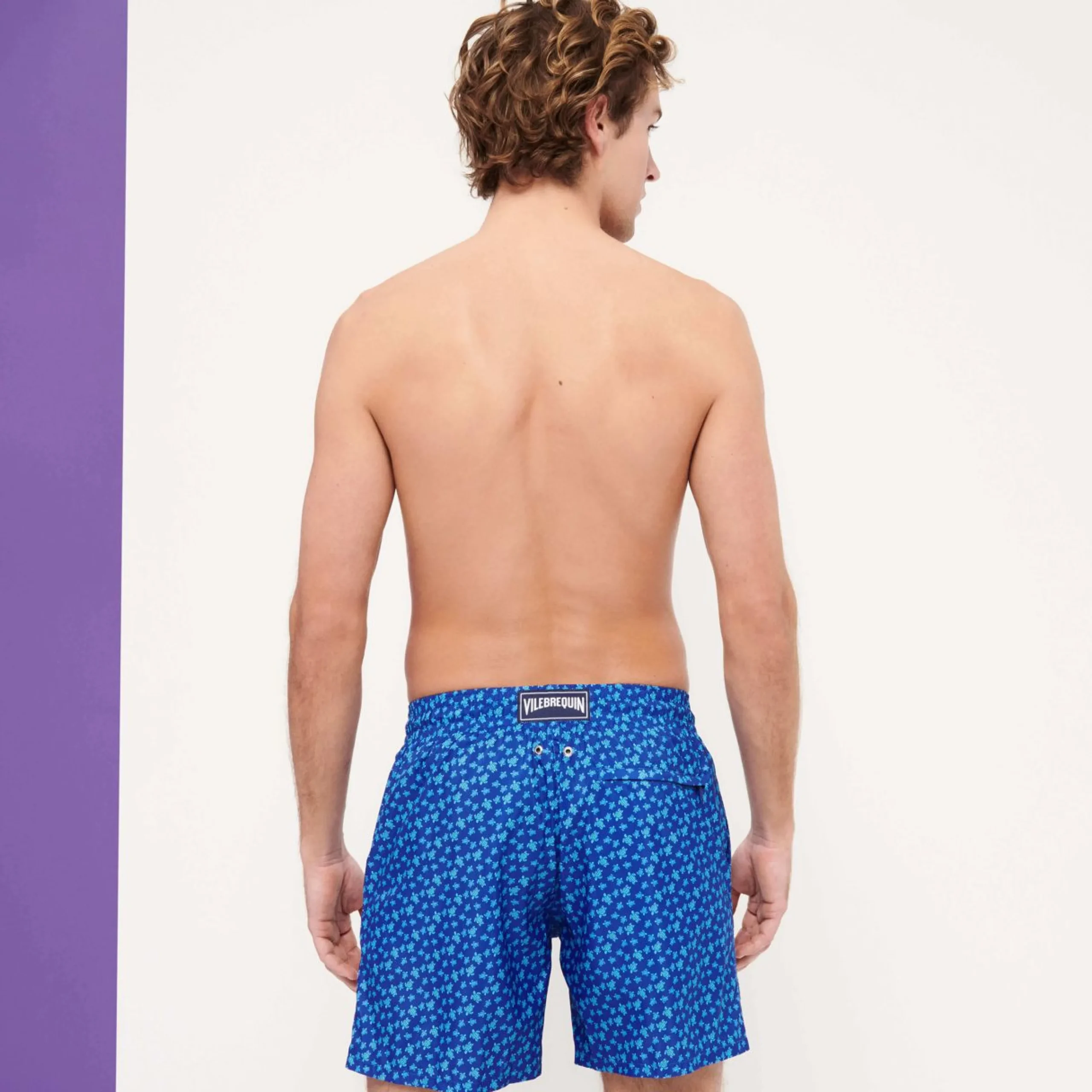 Homme Vilebrequin La Matière Légère^Maillot De Bain Homme Ultra-Leger Et Pliable Micro Ronde Des Tortues