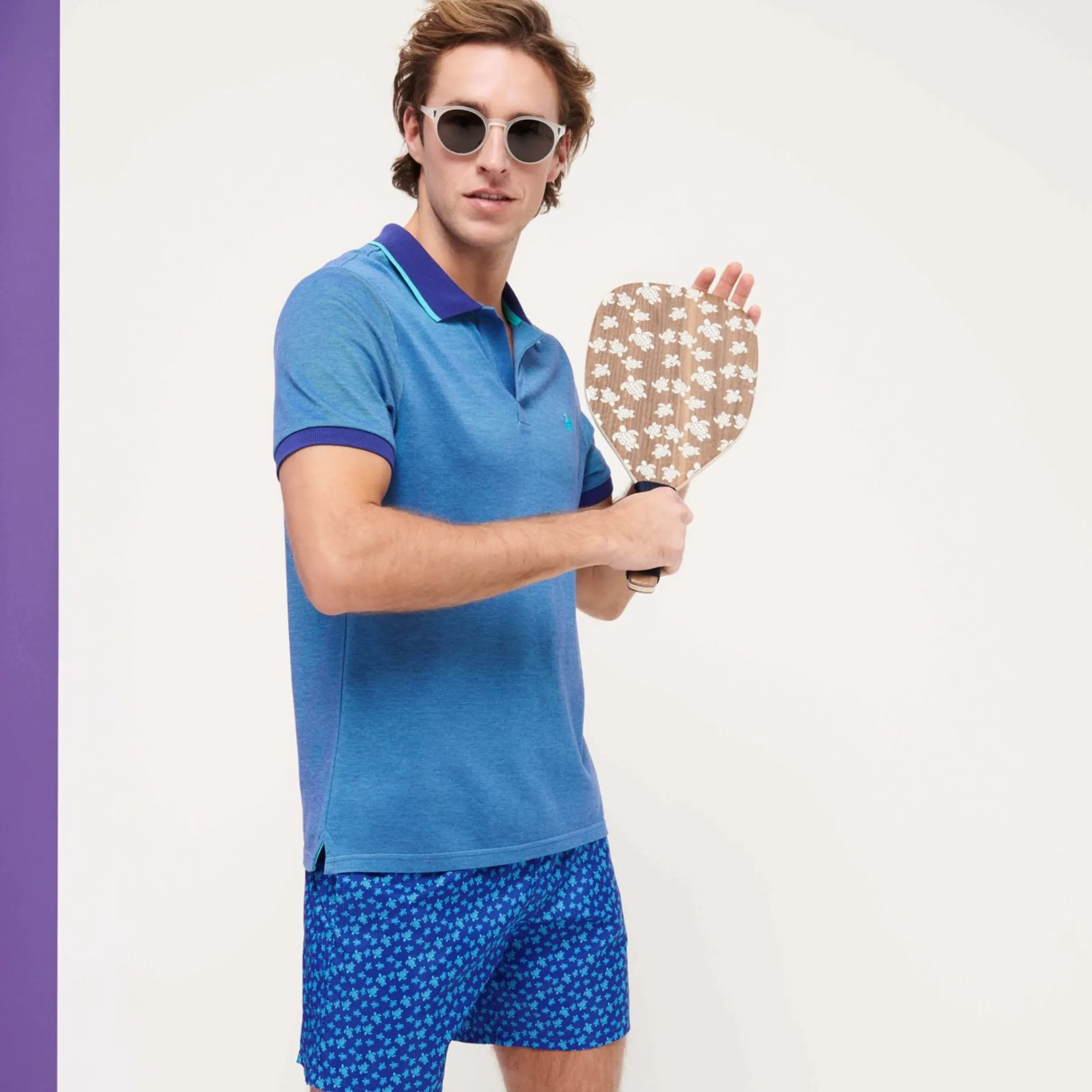 Homme Vilebrequin La Matière Légère^Maillot De Bain Homme Ultra-Leger Et Pliable Micro Ronde Des Tortues