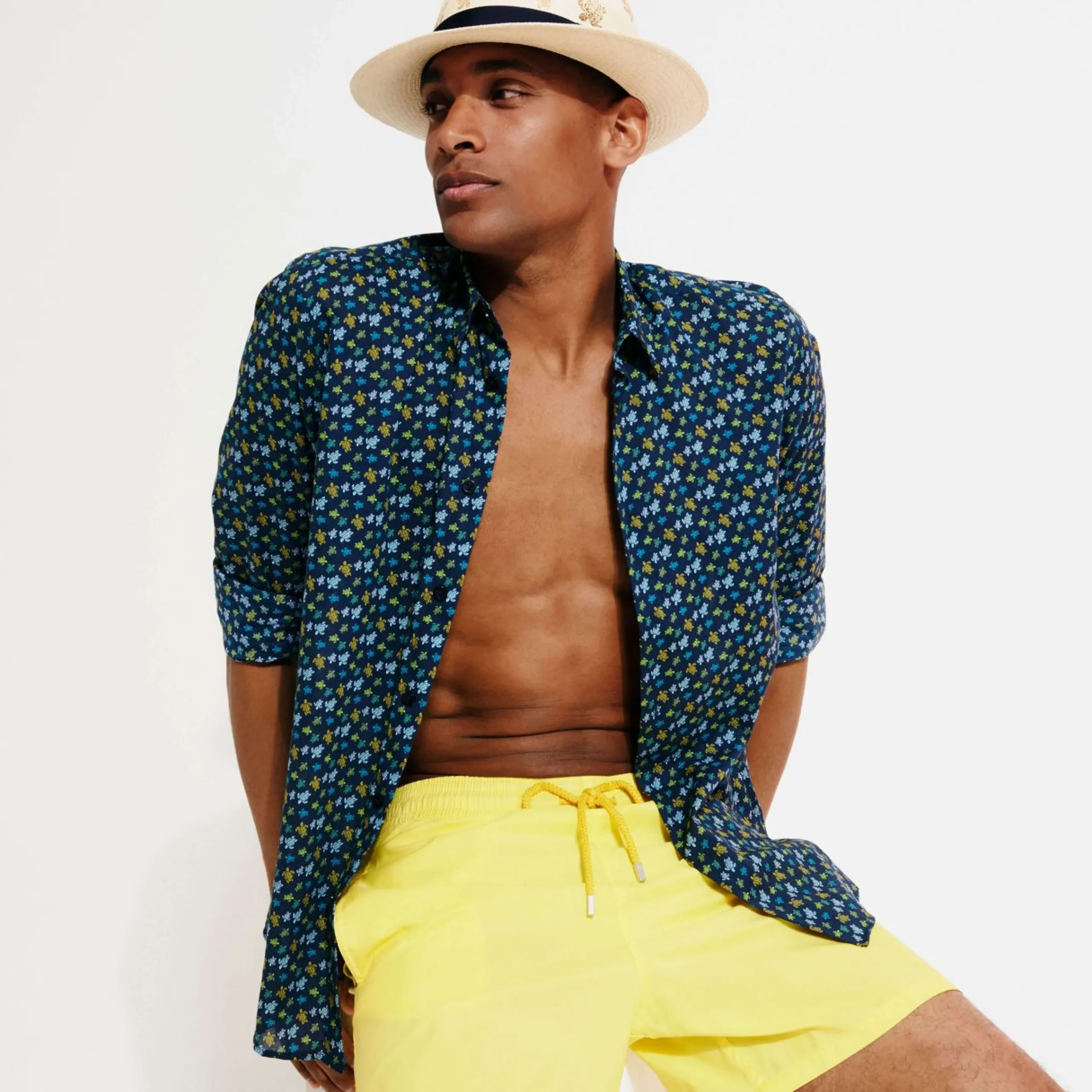 Homme Vilebrequin La Matière Légère^Maillot De Bain Homme Ultra Leger Et Pliable Uni