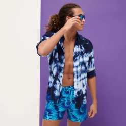 Homme Vilebrequin La Matière Légère^Maillot De Bain Homme Ultra-Leger Et Pliable Nautilius Tie & Dye