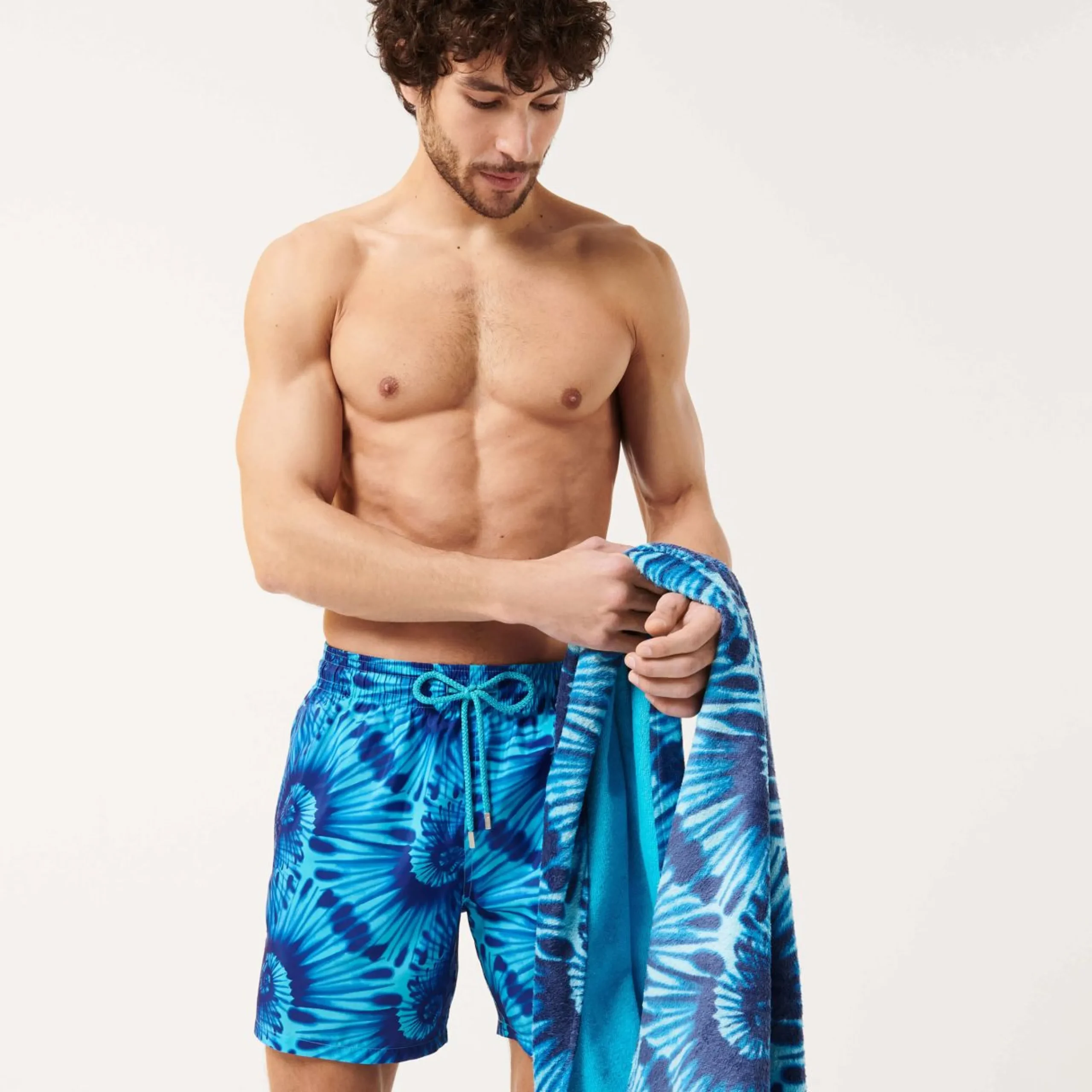 Homme Vilebrequin La Matière Légère^Maillot De Bain Homme Ultra-Leger Et Pliable Nautilius Tie & Dye