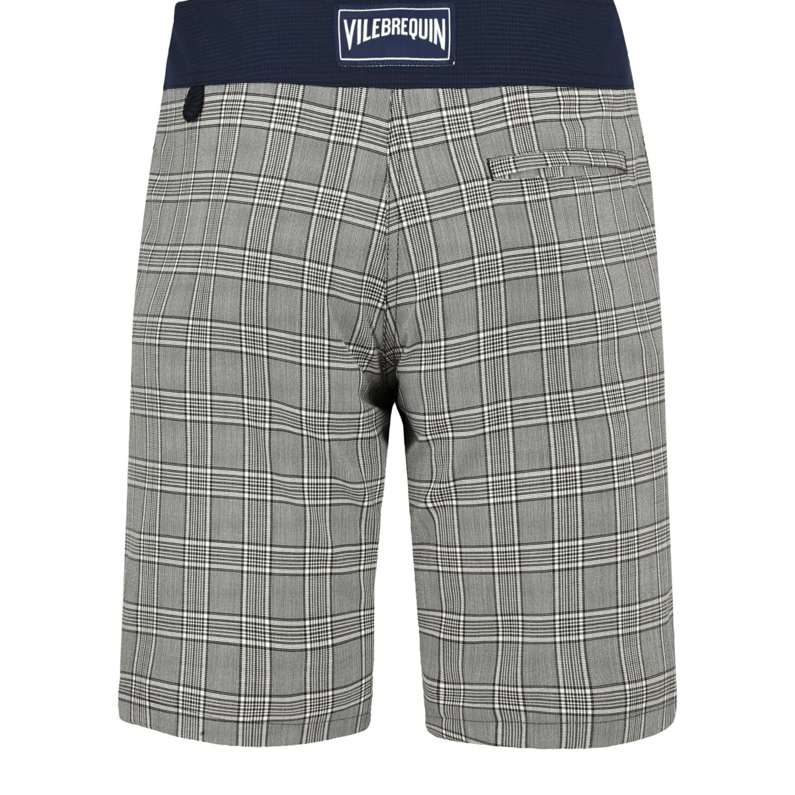 Homme Vilebrequin Le Long^Maillot De Bain Long En Laine Merinos Homme Prince De Galles