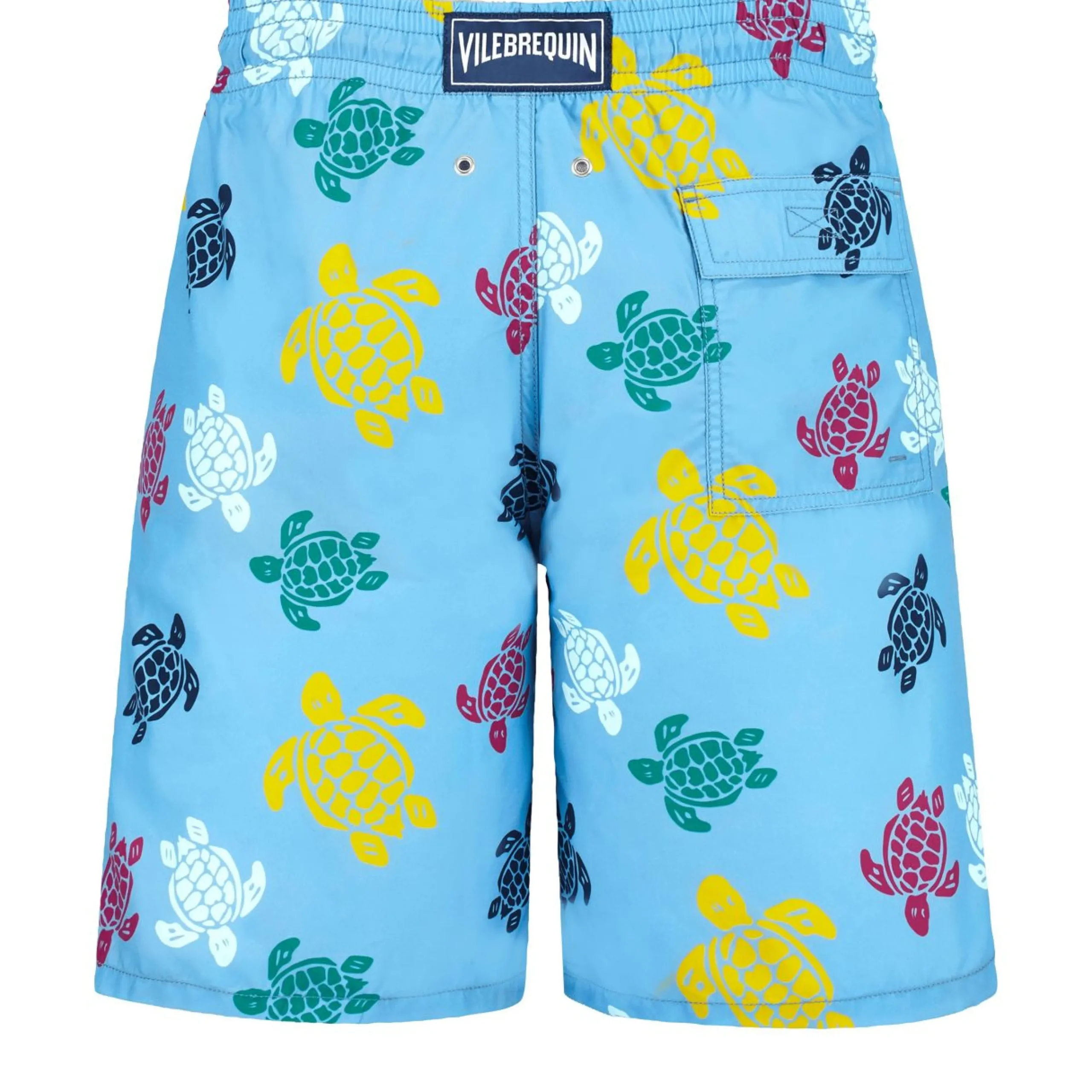 Homme Vilebrequin Le Long^Maillot De Bain Long Homme Ronde Des Tortues Multicolores