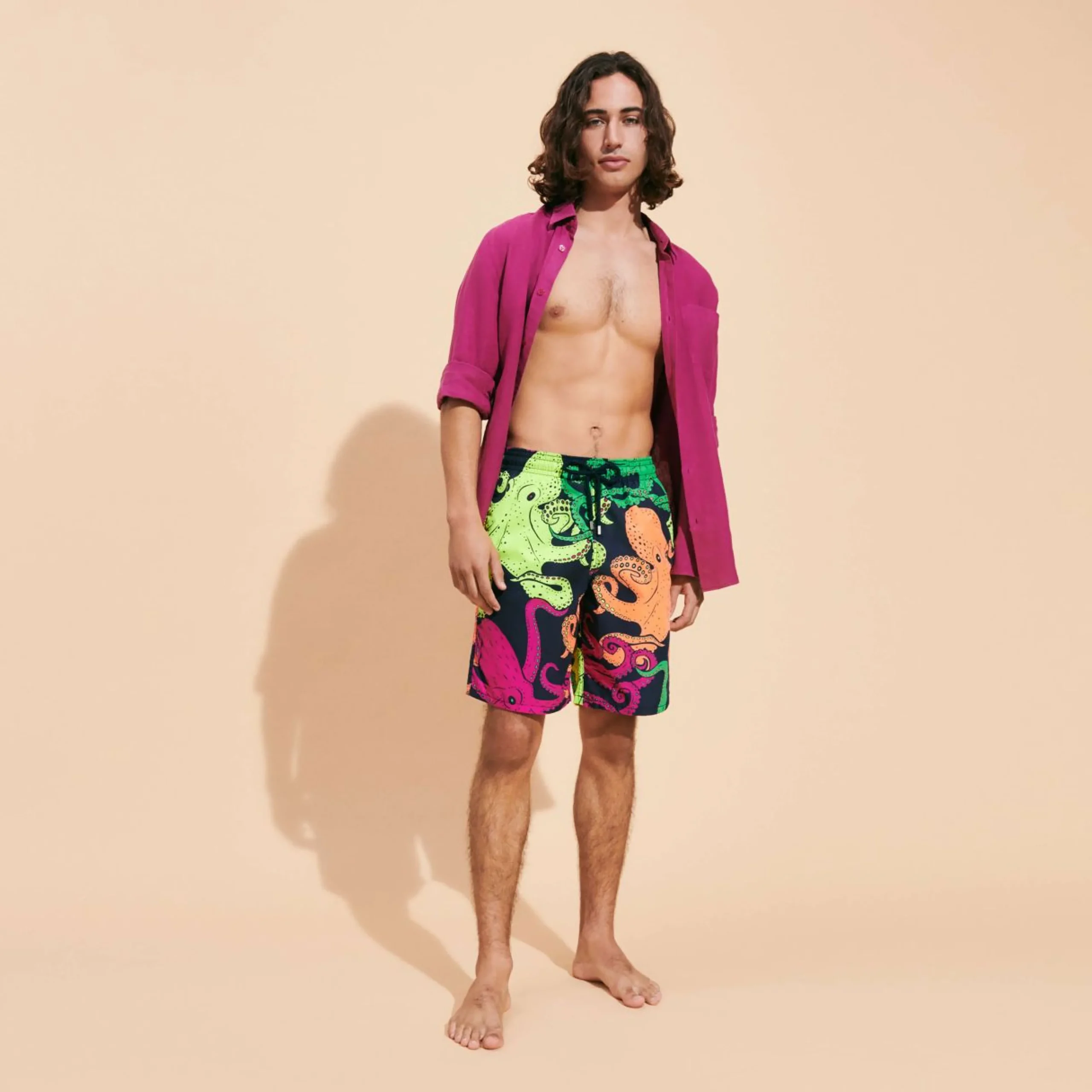 Homme Vilebrequin Le Long^Maillot De Bain Long Homme Macro Octopussy