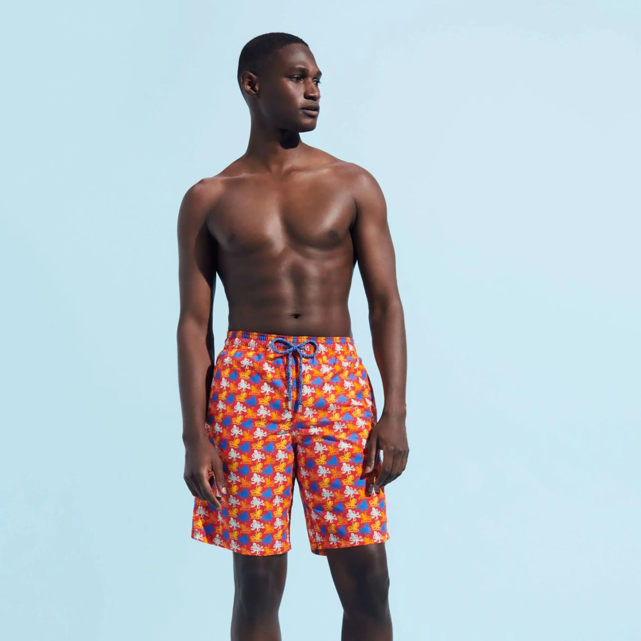 Homme Vilebrequin Le Long^Maillot De Bain Long Homme Micro Poulpes