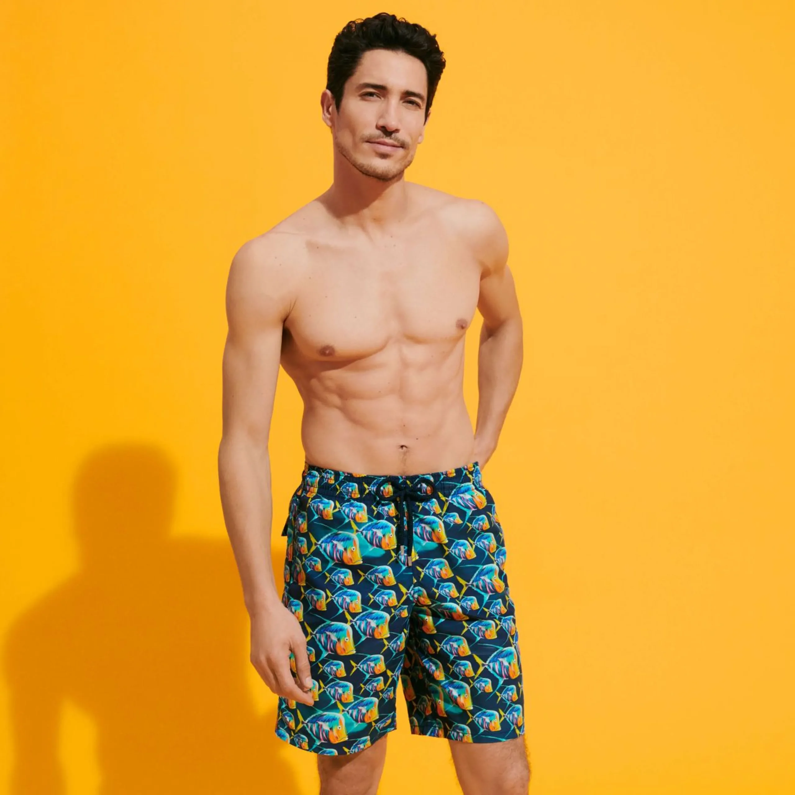 Homme Vilebrequin Le Long^Maillot De Bain Long Homme Piranhas
