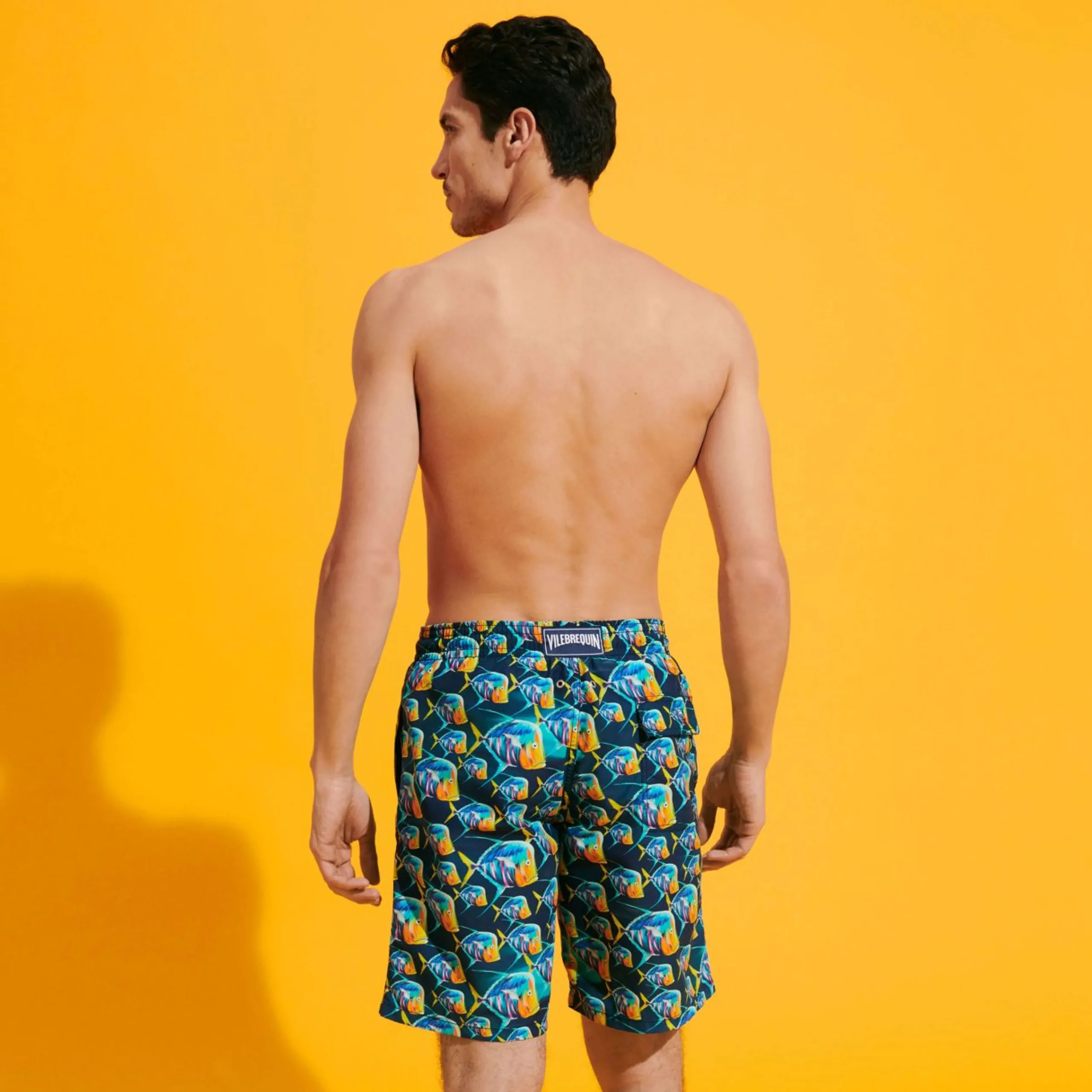 Homme Vilebrequin Le Long^Maillot De Bain Long Homme Piranhas