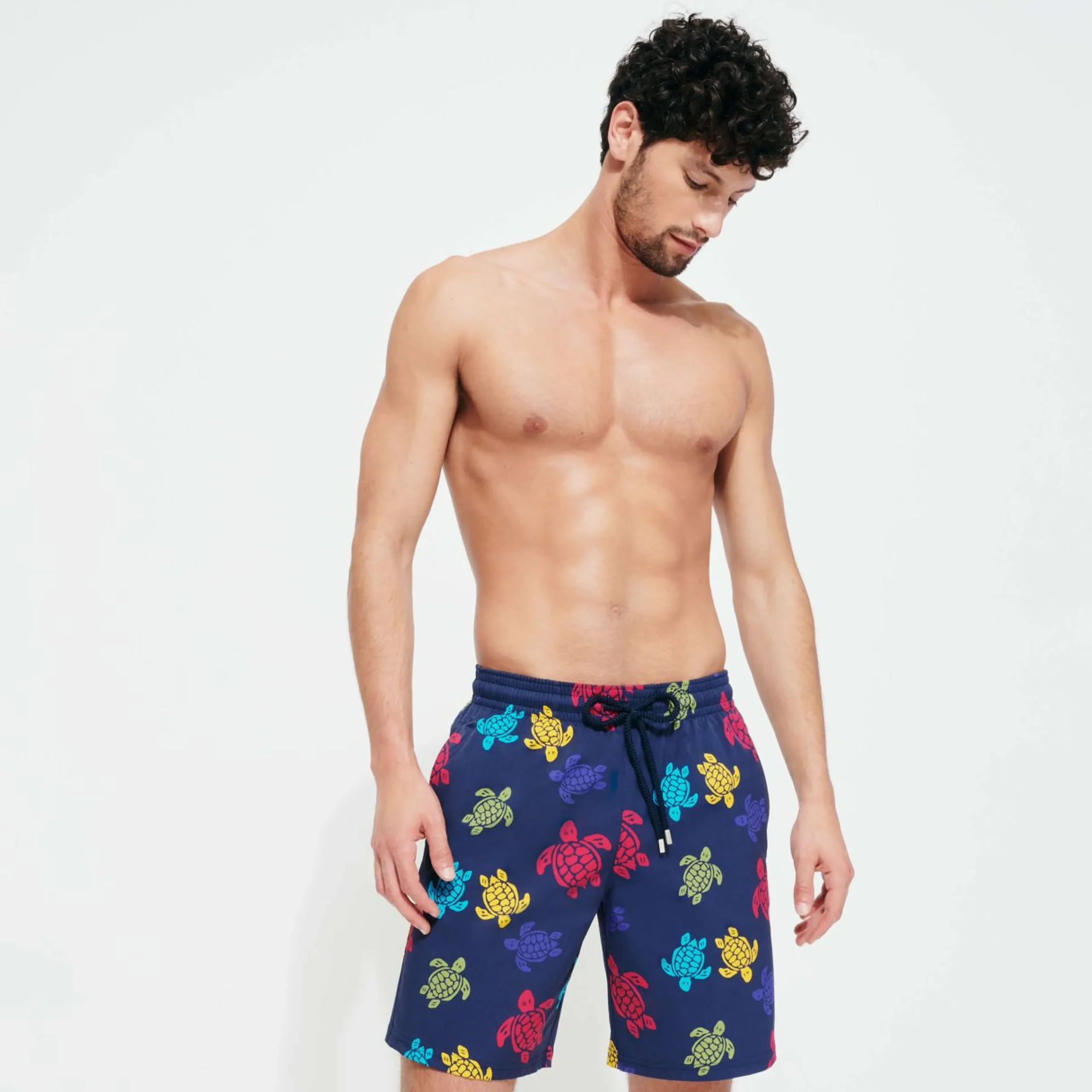 Homme Vilebrequin Le Long^Maillot De Bain Long Stretch Homme Ronde Des Tortues