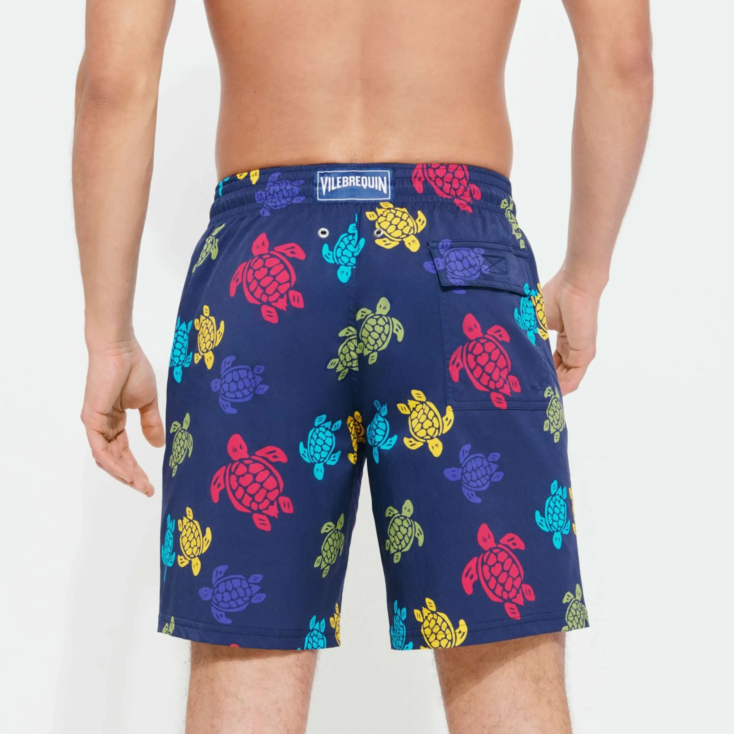 Homme Vilebrequin Le Long^Maillot De Bain Long Stretch Homme Ronde Des Tortues