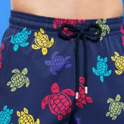 Homme Vilebrequin Le Long^Maillot De Bain Long Stretch Homme Ronde Des Tortues