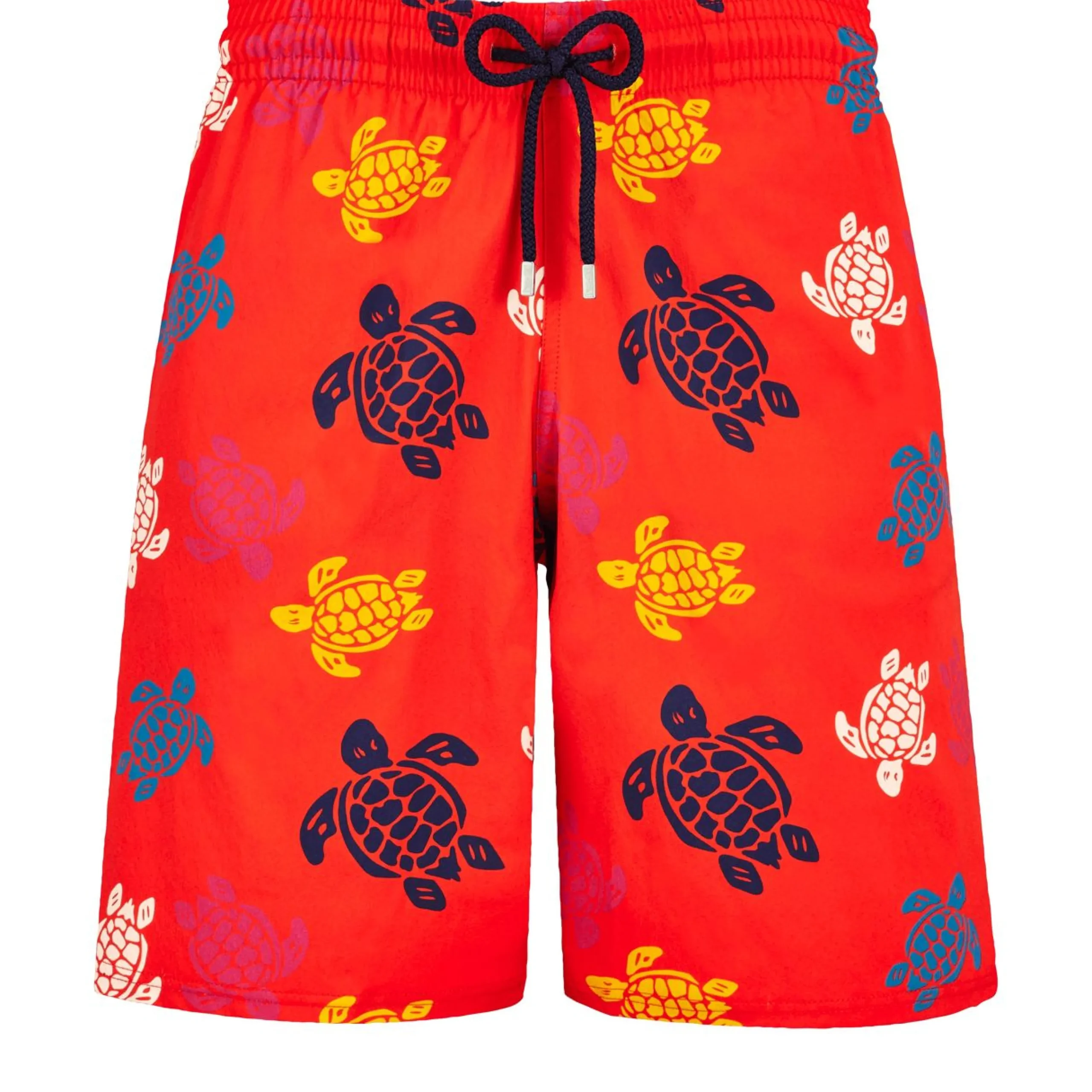 Homme Vilebrequin Le Long^Maillot De Bain Long Stretch Homme Ronde Tortues Multicolores