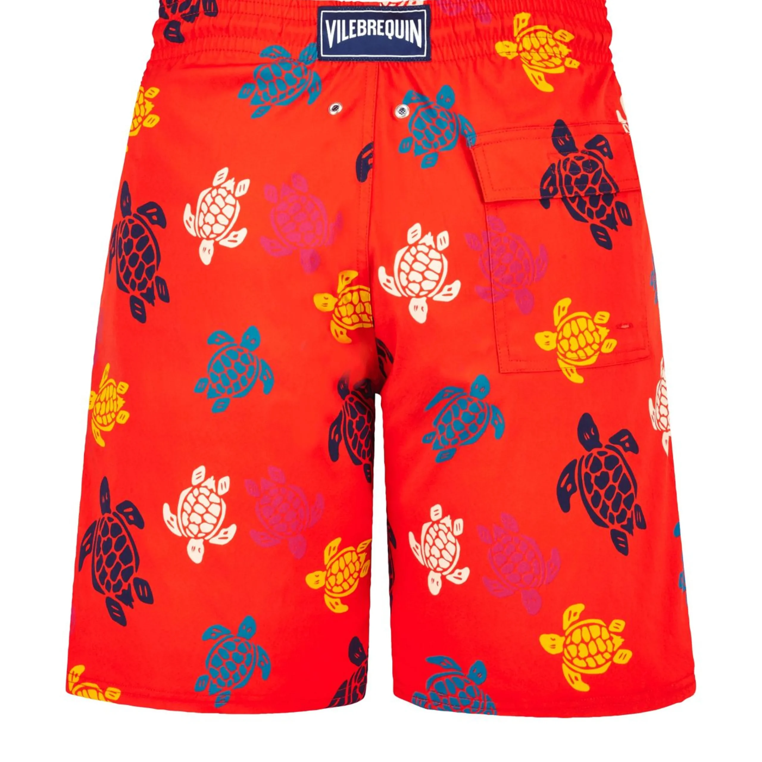 Homme Vilebrequin Le Long^Maillot De Bain Long Stretch Homme Ronde Tortues Multicolores