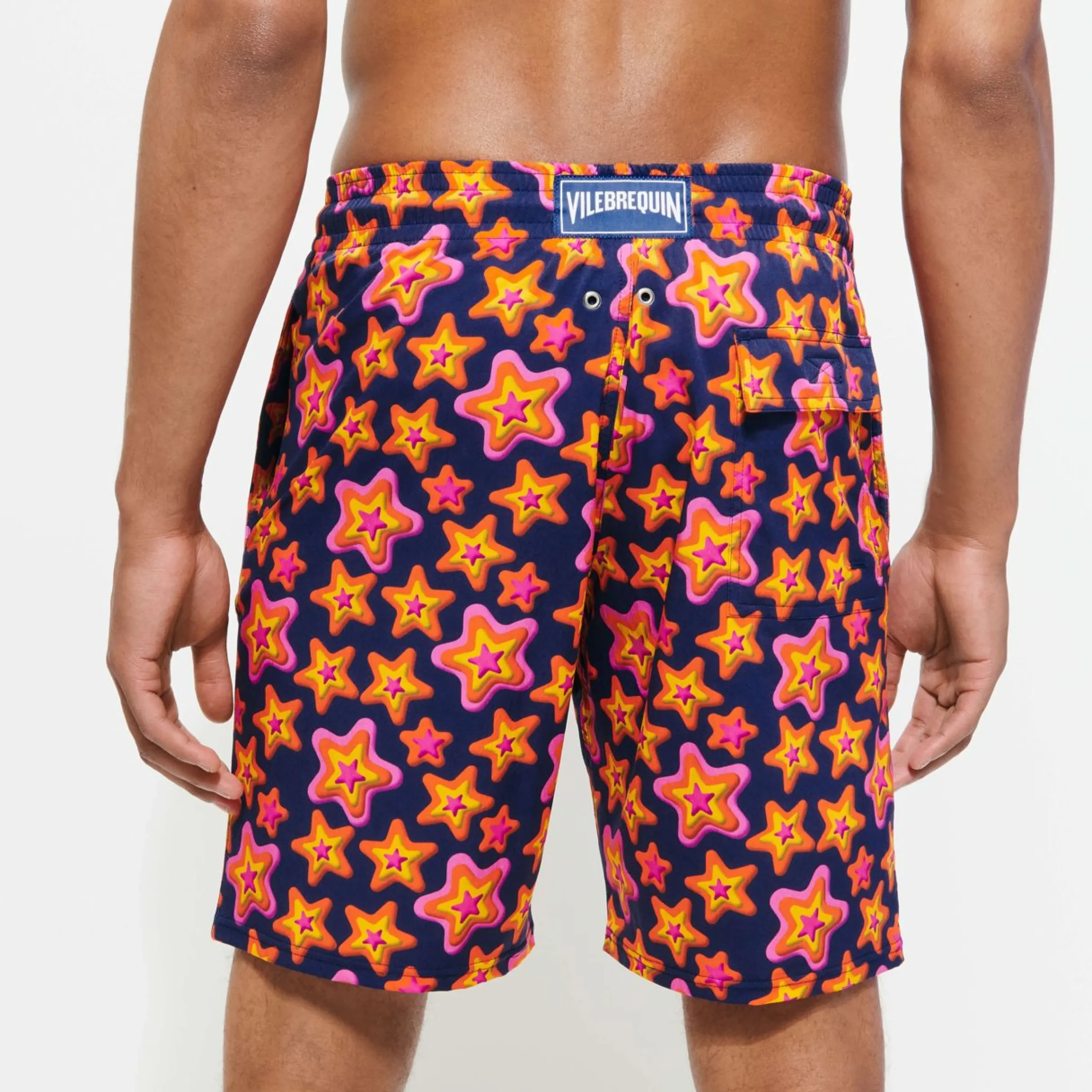 Homme Vilebrequin Le Long^Maillot De Bain Long Stretch Homme Stars Gift