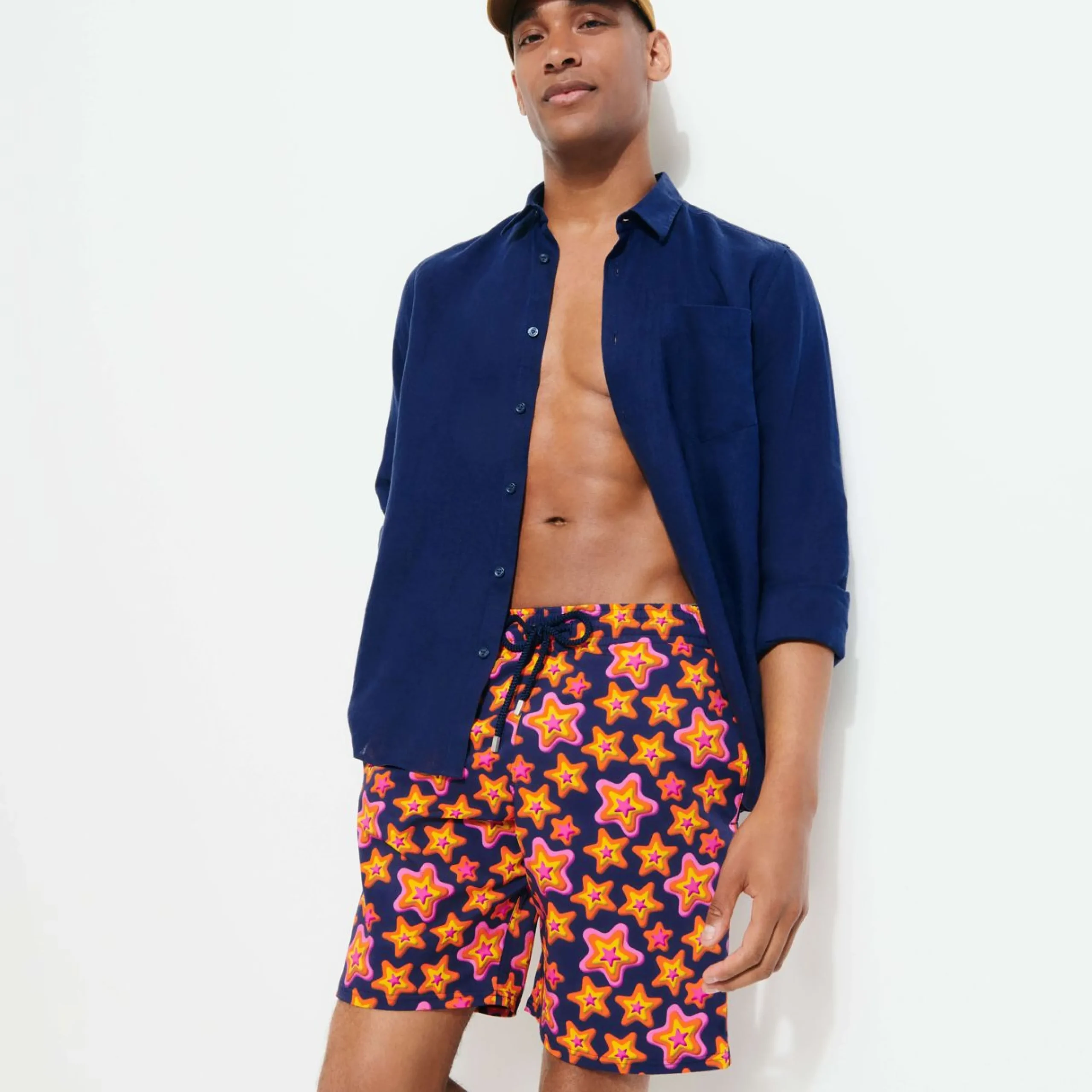 Homme Vilebrequin Le Long^Maillot De Bain Long Stretch Homme Stars Gift