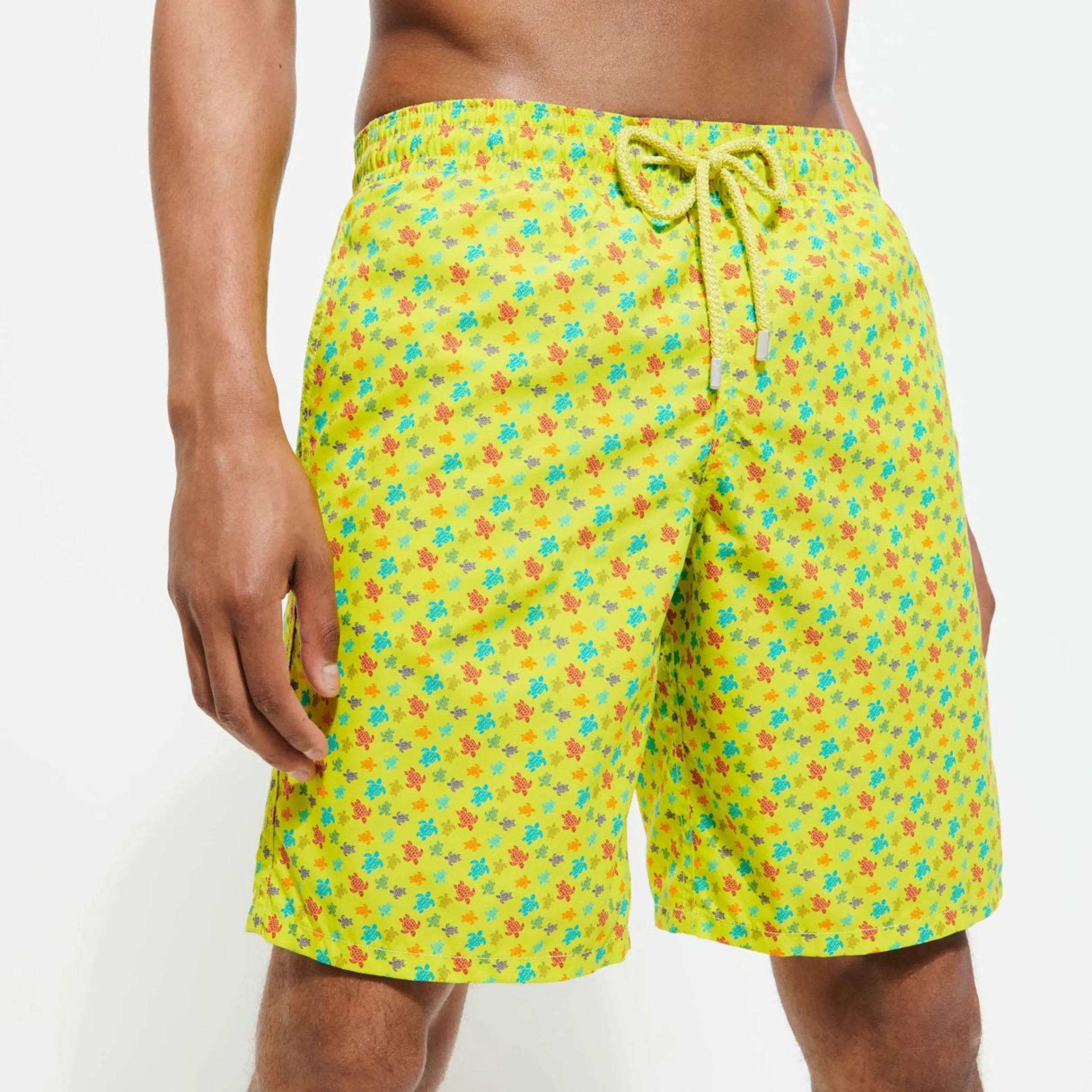 Homme Vilebrequin Le Long^Maillot De Bain Long Stretch Homme Micro Tortues Rainbow