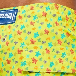 Homme Vilebrequin Le Long^Maillot De Bain Long Stretch Homme Micro Tortues Rainbow