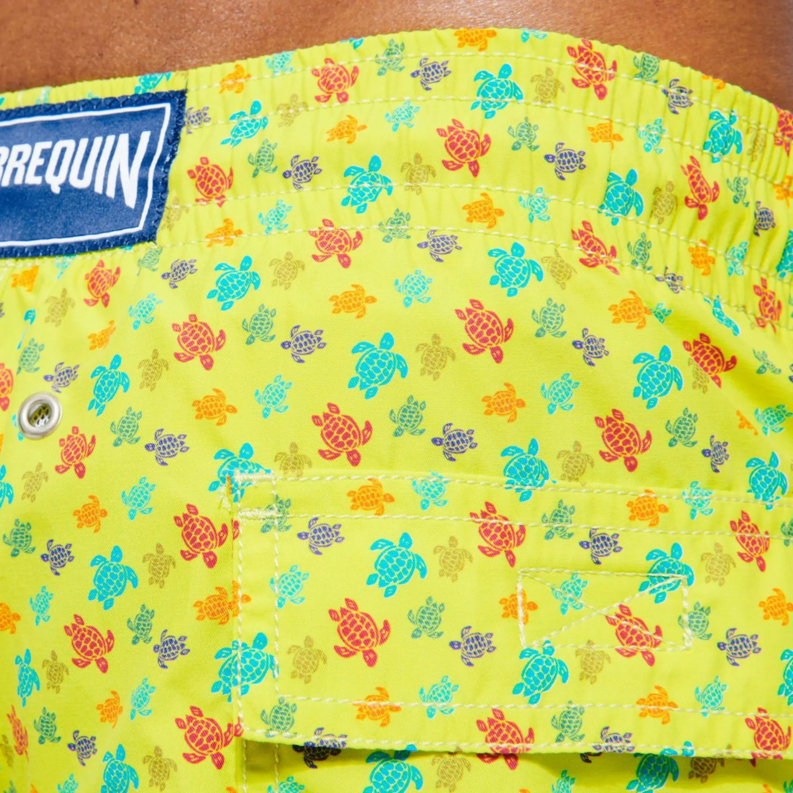 Homme Vilebrequin Le Long^Maillot De Bain Long Stretch Homme Micro Tortues Rainbow