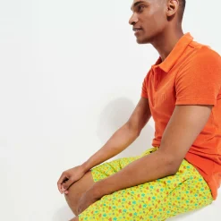 Homme Vilebrequin Le Long^Maillot De Bain Long Stretch Homme Micro Tortues Rainbow