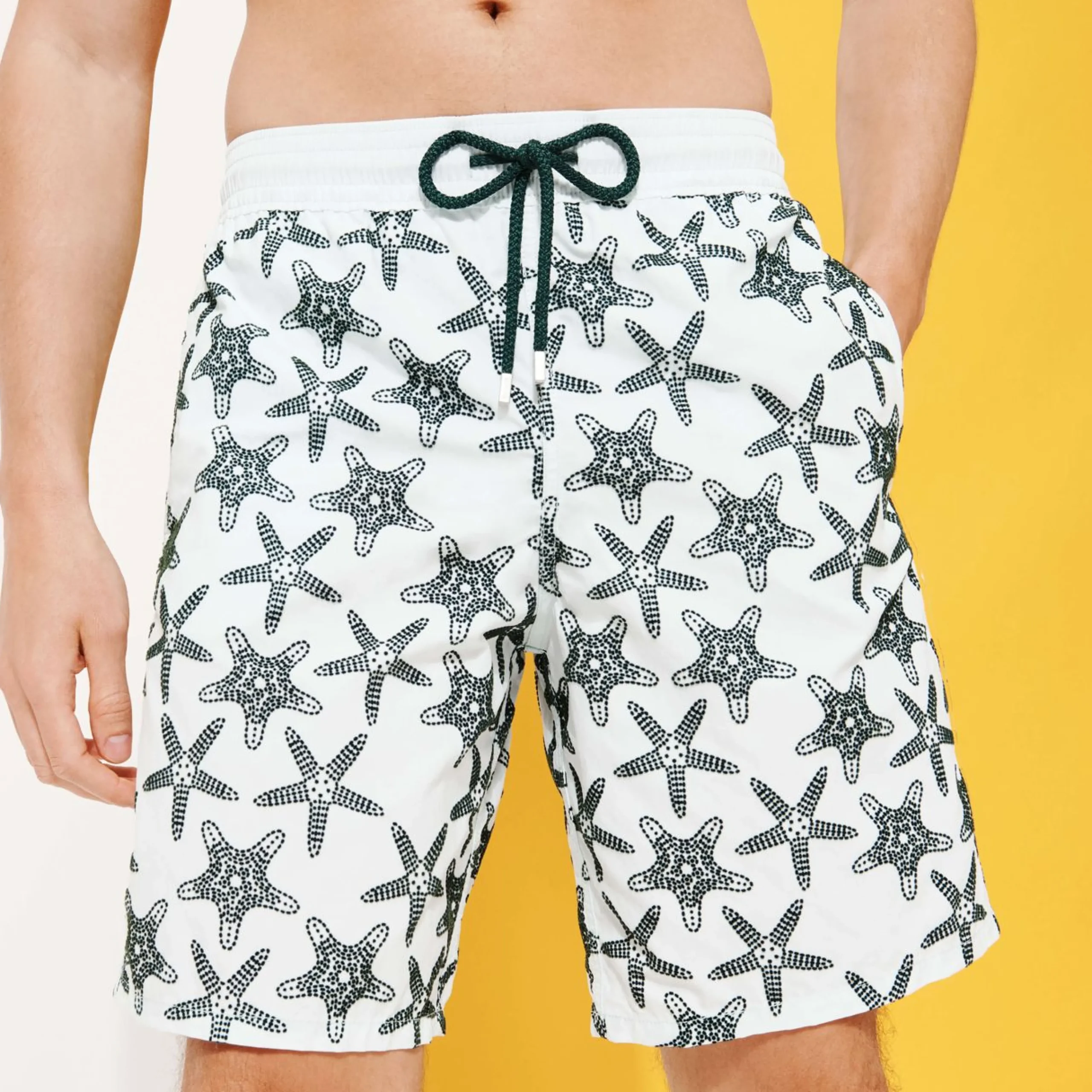 Homme Vilebrequin Le Long^Maillot De Bain Long Stretch Homme Starfish Dance Flocke