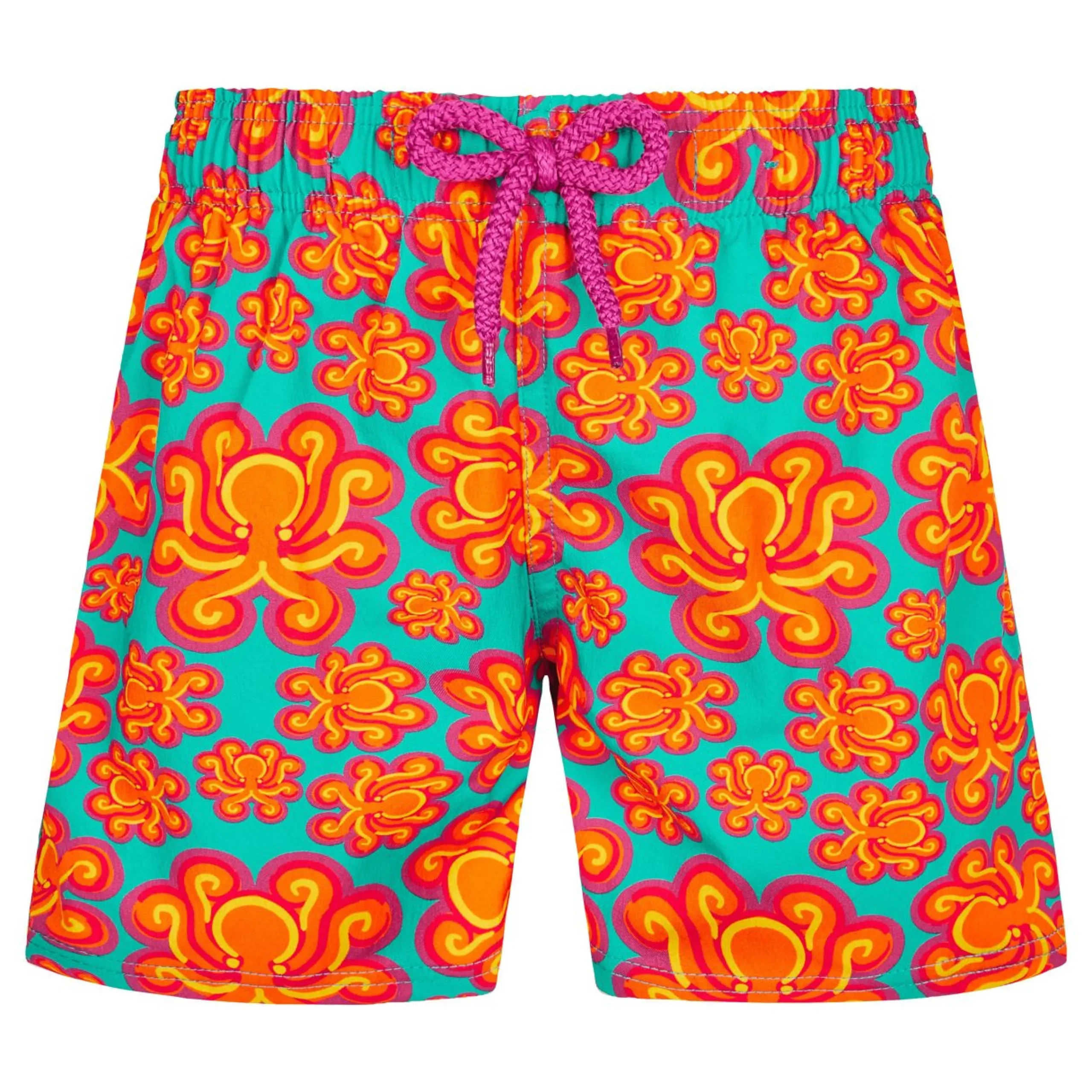 Garçon Vilebrequin Le Stretch^Maillot De Bain Stretch Garçon Poulpes Neon