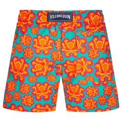 Garçon Vilebrequin Le Stretch^Maillot De Bain Stretch Garçon Poulpes Neon