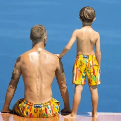 Garçon Vilebrequin Le Stretch^Maillot De Bain Stretch Garçon Sunny Streets
