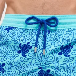 Homme Vilebrequin Le Long^Maillot De Bain Stretch Homme Long Turtles Splash Flocke