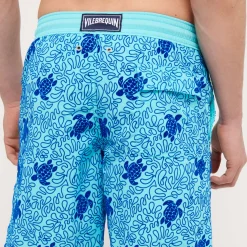Homme Vilebrequin Le Long^Maillot De Bain Stretch Homme Long Turtles Splash Flocke