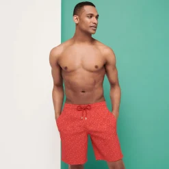 Homme Vilebrequin Le Long^Maillot De Bain Stretch Homme Long Micro Ronde Des Tortues