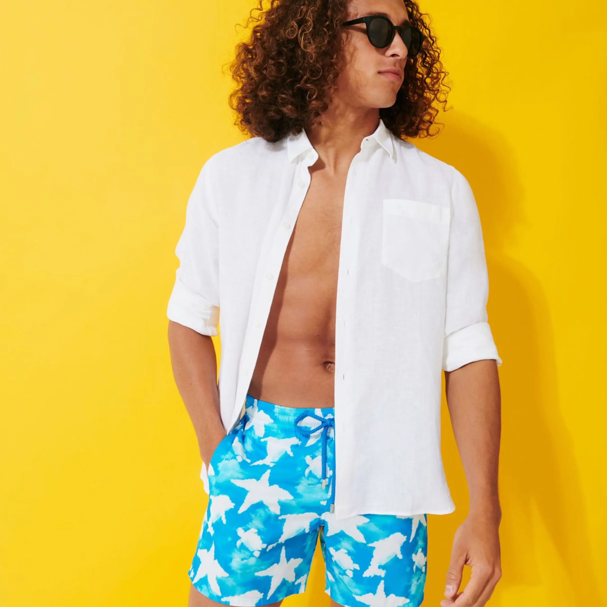 Homme Vilebrequin La Matière Légère^Maillot De Bain Ultra-Leger Et Pliable Homme Clouds