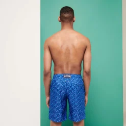 Homme Vilebrequin Le Long^Maillot De Bain Ultra-Leger Et Pliable Homme Long Micro Ronde Des Tortues