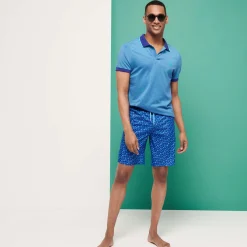 Homme Vilebrequin Le Long^Maillot De Bain Ultra-Leger Et Pliable Homme Long Micro Ronde Des Tortues