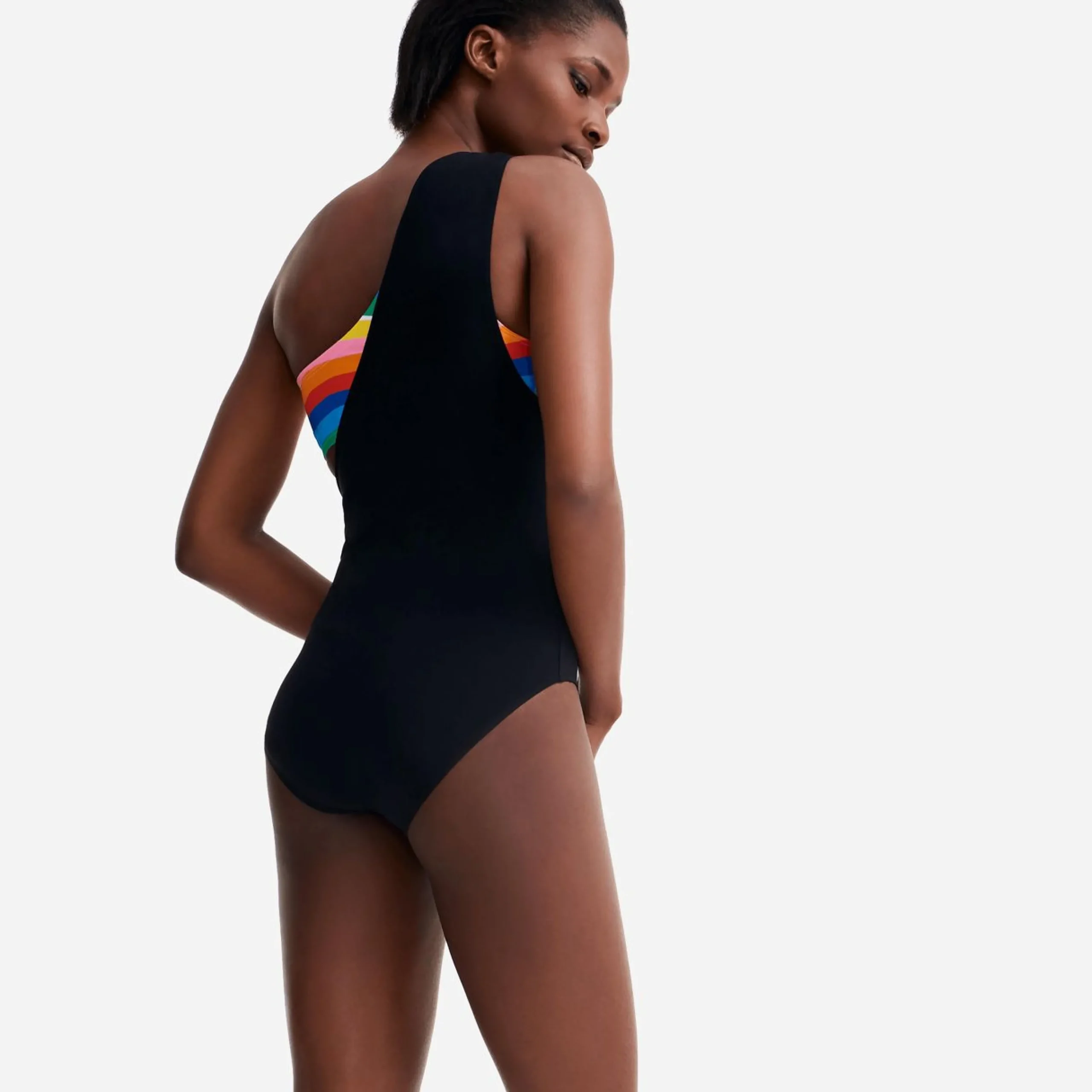 Femme Vilebrequin Une Pièce^Maillot De Bain Une Pièce Asymetrique Femme Bandeau Rainbow - X Jcc+ - Edition Limitee