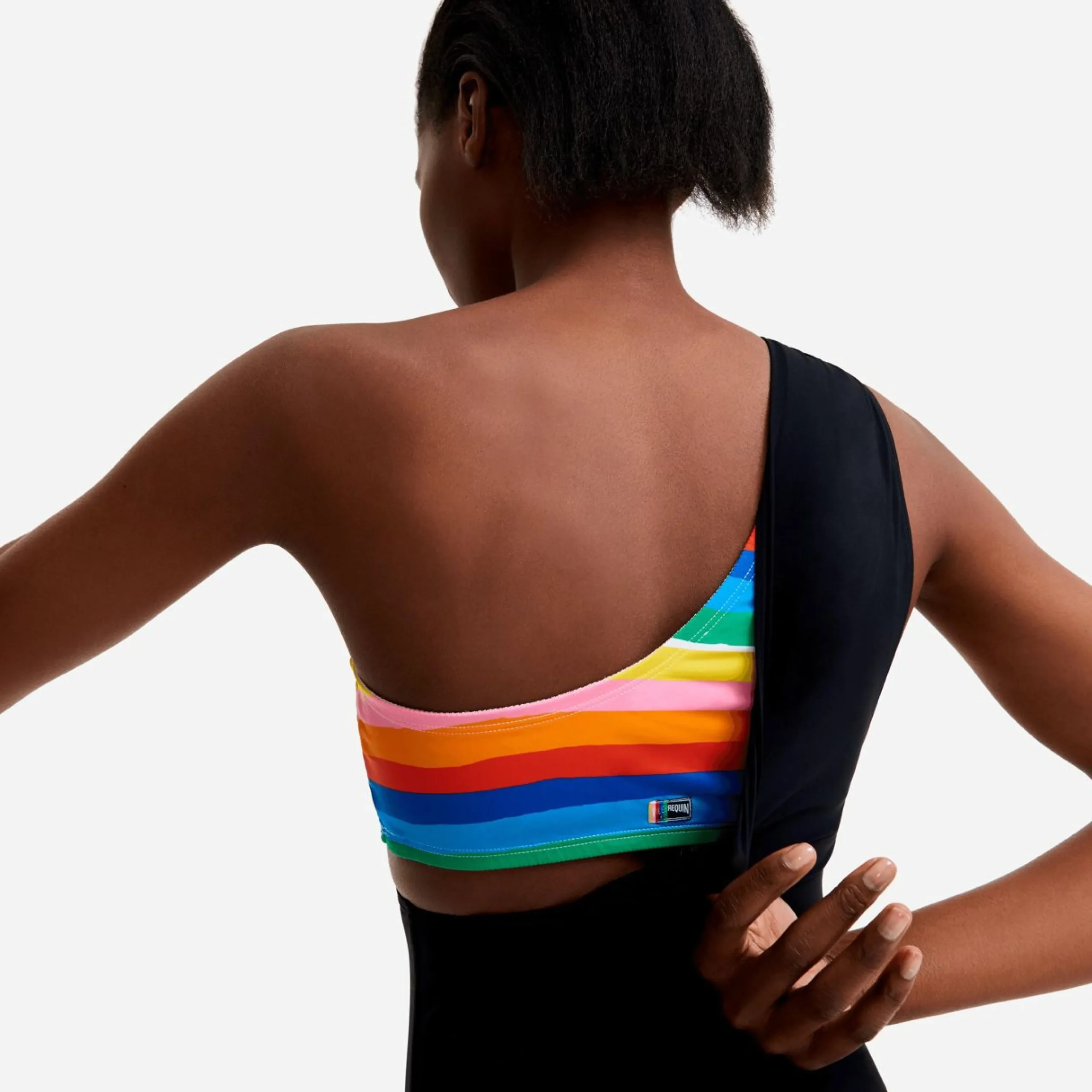 Femme Vilebrequin Une Pièce^Maillot De Bain Une Pièce Asymetrique Femme Bandeau Rainbow - X Jcc+ - Edition Limitee