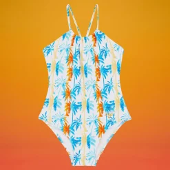 Fille Vilebrequin Une Pièce^Maillot De Bain Une Pièce Fille Palms & Stripes - X The Beach Boys