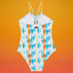 Fille Vilebrequin Une Pièce^Maillot De Bain Une Pièce Fille Palms & Stripes - X The Beach Boys