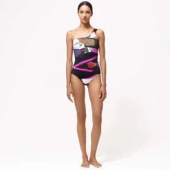 Femme Vilebrequin Une Pièce^Maillot De Bain Une Pièce Assymetrique Femme Passion - X Deux Femmes Noires