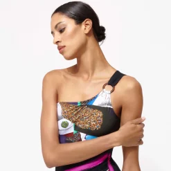 Femme Vilebrequin Une Pièce^Maillot De Bain Une Pièce Assymetrique Femme Passion - X Deux Femmes Noires