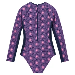Femme Vilebrequin T-Shirts Anti Uv^Maillot De Bain Une Pièce Manches Longues Anti-Uv Femme Hypno Shell