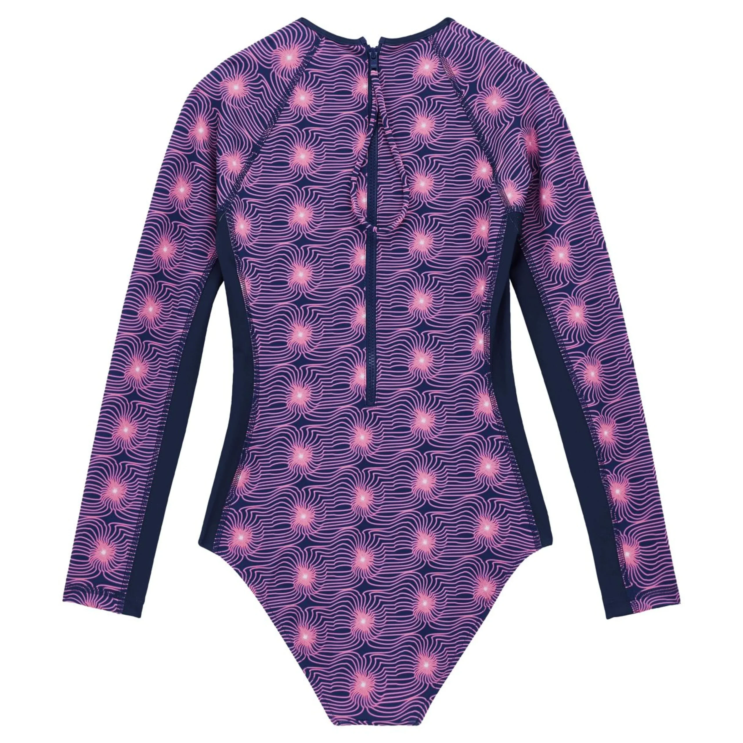 Femme Vilebrequin T-Shirts Anti Uv^Maillot De Bain Une Pièce Manches Longues Anti-Uv Femme Hypno Shell