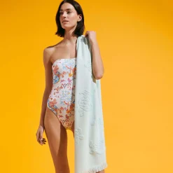 Femme Vilebrequin Une Pièce^Maillot De Bain Une Pièce Bustier Femme Peaceful Trees
