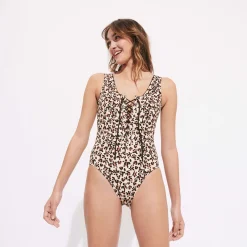 Femme Vilebrequin Une Pièce^Maillot De Bain Une Pièce Femme Turtles Leopard