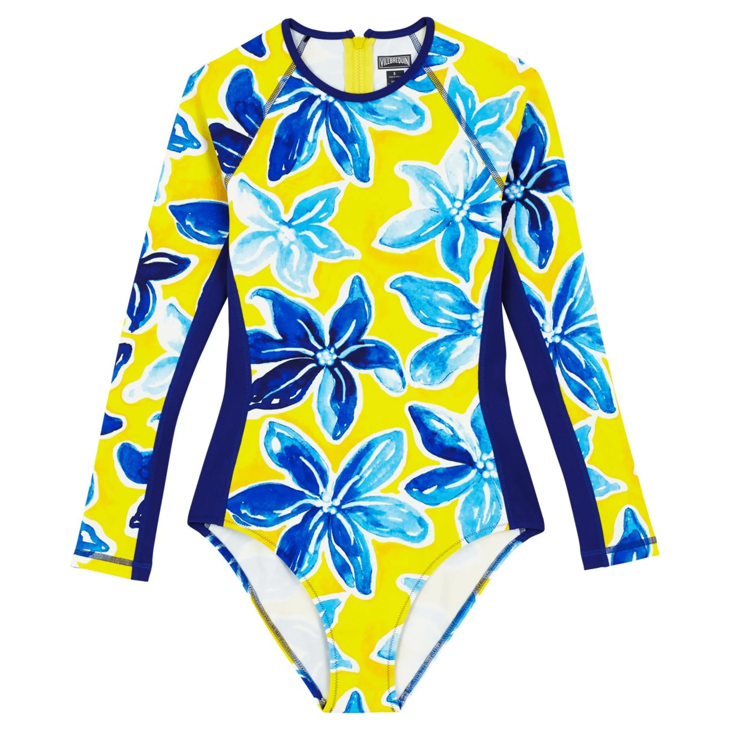 Femme Vilebrequin T-Shirts Anti Uv^Maillot De Bain Une Pièce Manches Longues Anti-Uv Femme Raiatea