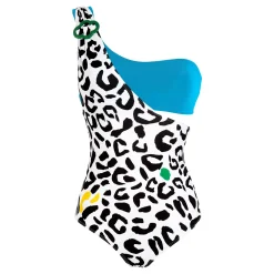 Femme Vilebrequin Une Pièce^Maillot De Bain Une Pièce Asymetrique Leopard Femme Bandeau - X Jcc+ - Edition Limitee