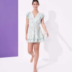 Femme Vilebrequin Robes^Mini Robe Femme Hidden Fishes - X Poupette St Barth