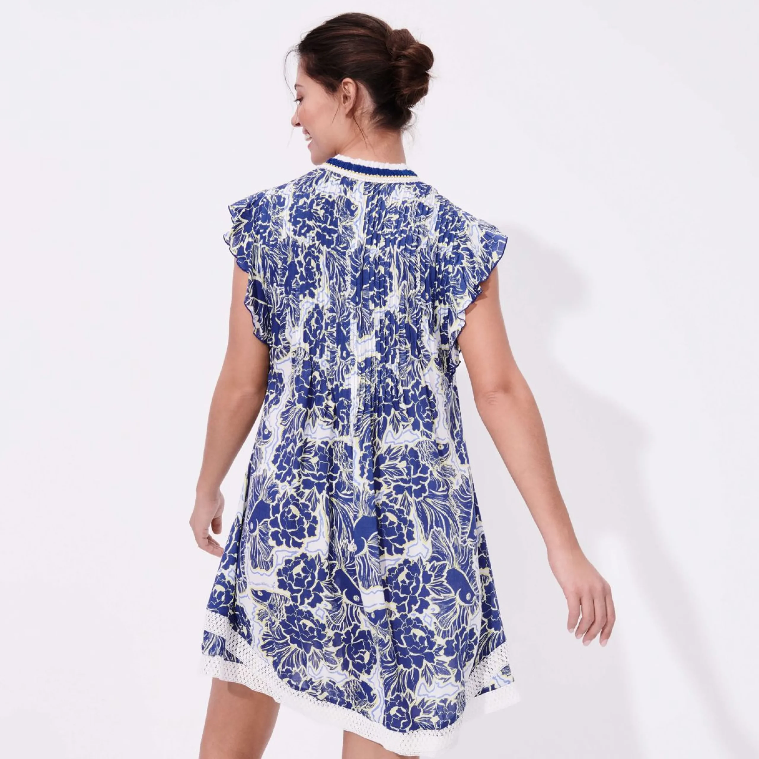 Femme Vilebrequin Robes^Mini Robe Femme Hidden Fishes- X Poupette St Barth